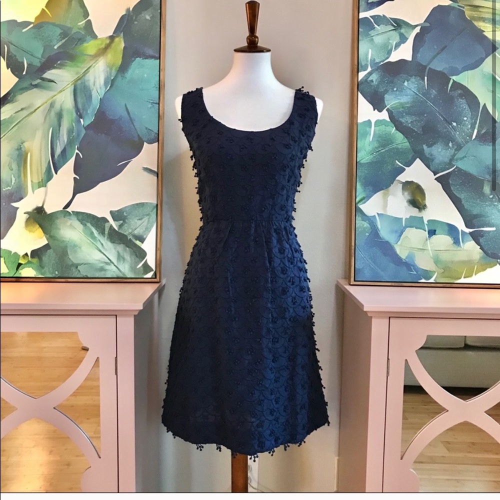 Vineyard vines nautical navy scallop dress